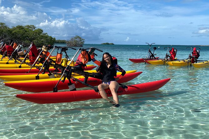 Adventure Chiliboats Waterbike in La Parguera - An hour in clear water