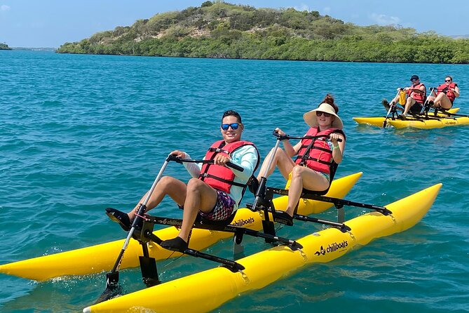 Adventure Chiliboats Waterbike in La Parguera - Who will enjoy this most?