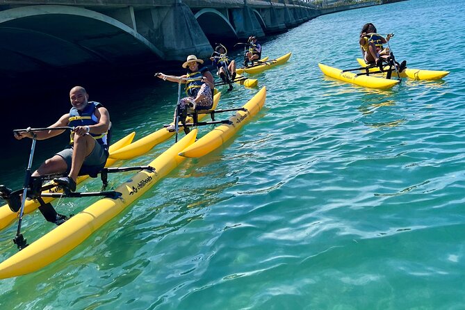 Adventure Water Bike in Condado Lagoon, San Juan - The people running the outing
