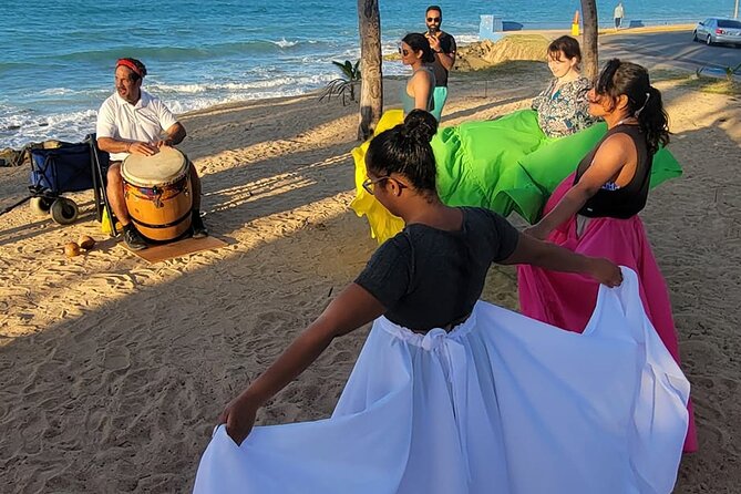 Afro Puerto Rican Folklore Bomba Class and Live Music - Learning the steps beside the sea