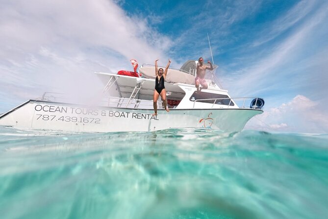 All Inclusive Beach and Snorkel Boat Tour to Icacos Island - What the Tortuga boat setup means for you