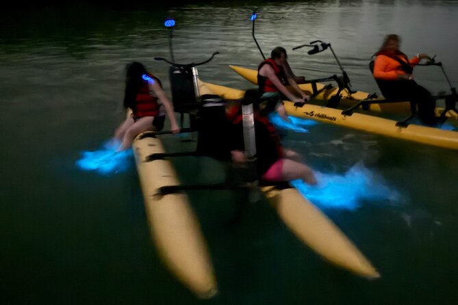 Bioluminescent Bay Chiliboats Waterbike Tour in La Parguera - The first pedal strokes on a double Chiliboat