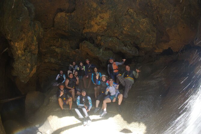 Cave Adventure - Charco Azul Caves, Canyon & Waterfall Adventure - Cliff jumping is the finale, not a requirement