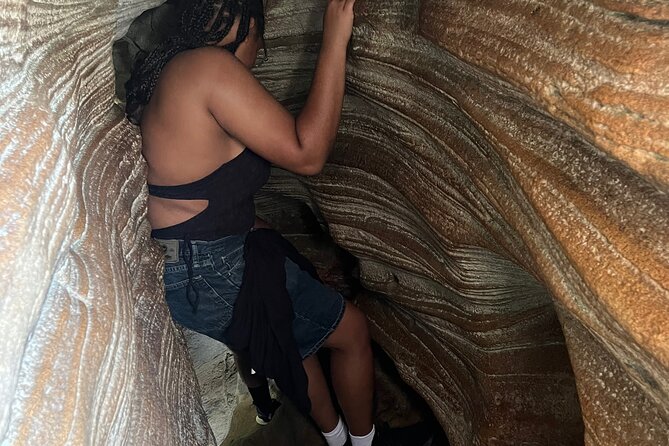 Caving Day - Charco Azul + Cueva del Indio Adventure - Hiking through rock and water at Charco Azul