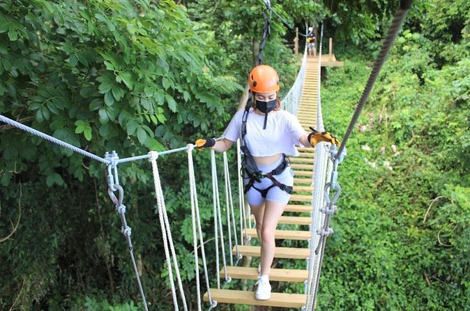 El Yunque Adventure Trail - Rappelling and the Tarzan swing