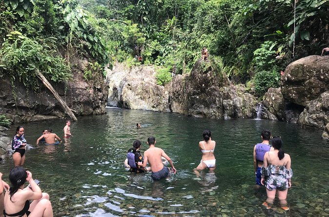 El Yunque Hike Adventure to Las Tinajas Waterfall from Fajardo - A small group makes the rough sections easier