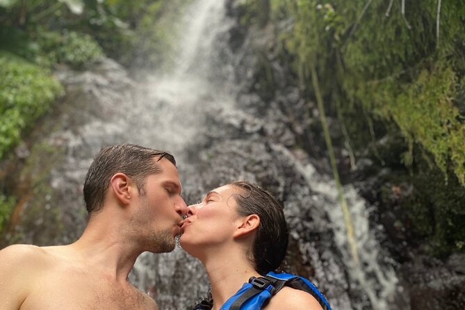 El Yunque Rainforest Morning River and Hike Adventure - The first Tinajas pool and waterfall