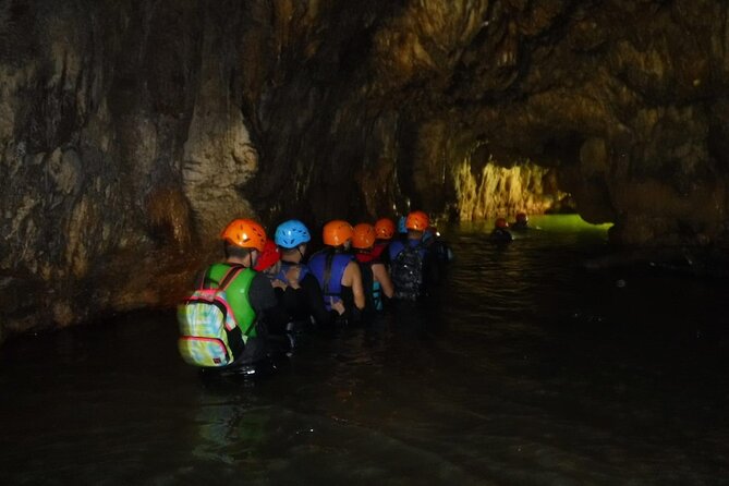 Explore Cuevas Charco Azul, Arenas and Playa de Aguas Cristalinas - Swimming through the canyon and entering Charco Azul