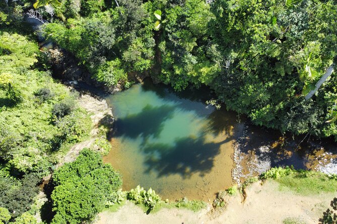 Famous Guavate Pork Road & Charco Azul Food & River Tour - Riding from San Juan into the hills