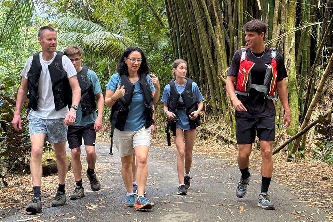 Half Day El Yunque Tour, Waterslide and Rope Swing - The rocky walk to the natural waterslide