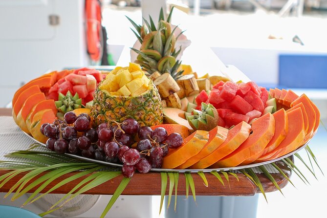 Half Day Icacos Island with Roundtrip Transport from San Juan - Lunch, fruit, salad, and drinks on the water
