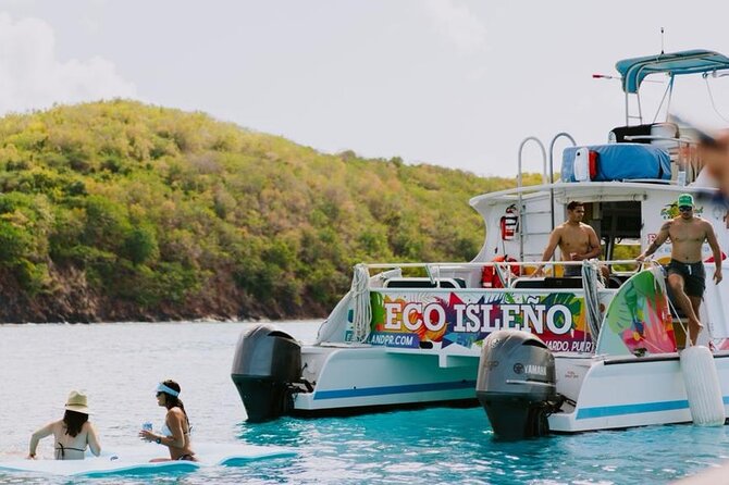Half Day Icacos Island with Roundtrip Transport from San Juan - A boat ride with island views and a lively crew