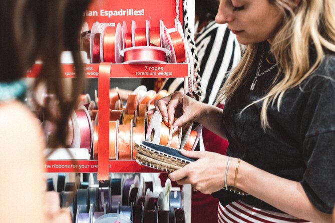 Make Authentic Espadrilles in San Juan - The one-hour workshop: stitching your own espadrilles