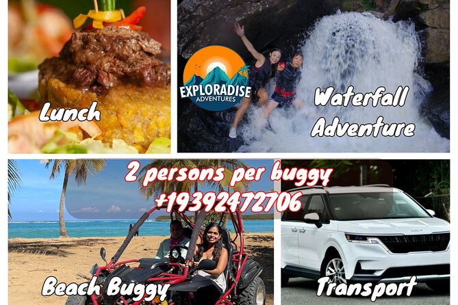 Piñones Beach Buggy + El Yunque Waterfall Adventure - From open beach to El Yunque’s cool water