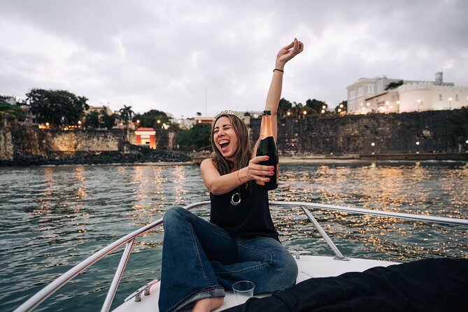 Private Old San Juan Bay Boat Sunset-Night Cruise - Castillo San Felipe del Morro up close
