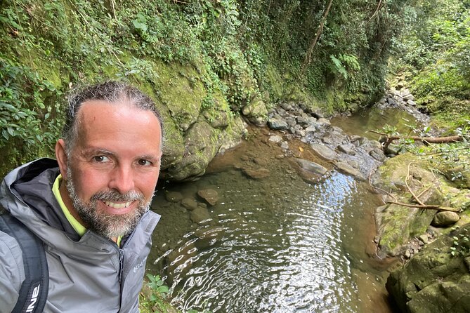 Private Wellness Tour of Puerto Rico Waterfalls and Hot Springs - Reaching the upper falls with Javier