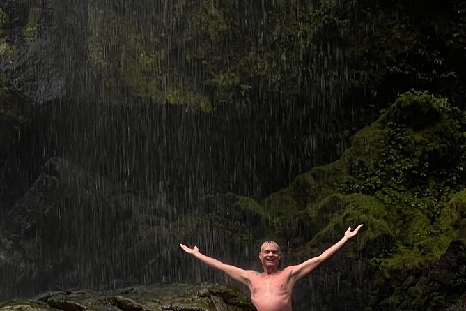 Rainforest Hike to Hidden Waterfall in Puerto Rico with Transport - Charco Prieto Waterfall and the swimming stop