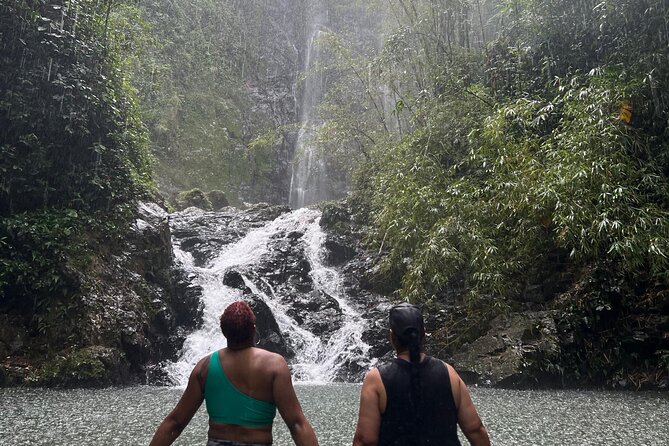 Rainforest Hike to Hidden Waterfall in Puerto Rico with Transport - A local food stop at Rellenao
