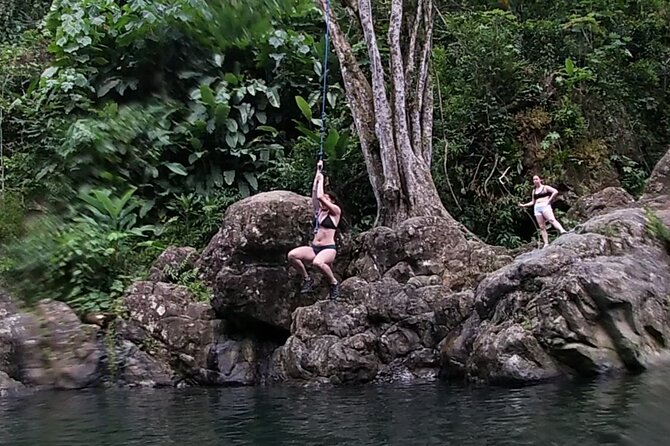 Rainforest River Hike and Waterfalls Adventure - Rope swing, natural waterslide, and cliff jumps