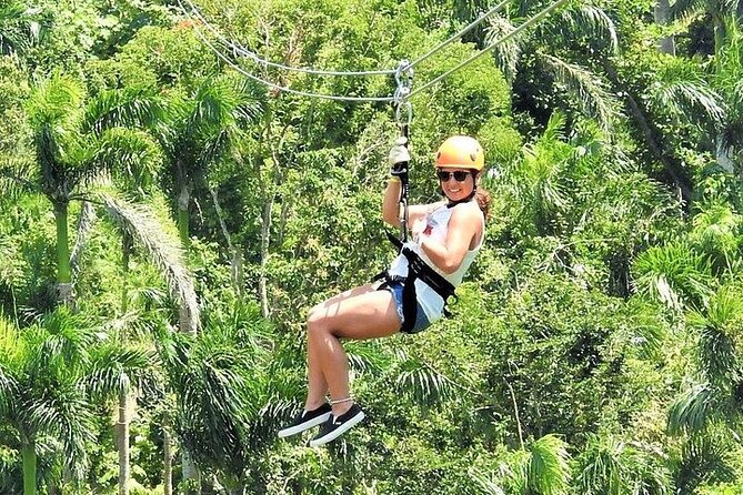 Rainforest Zipline, Luquillo Beach, and Natural Springs Day Trip - Seven zipline stations above El Yunque