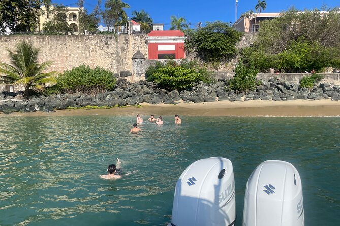 San Juan Bay Private Tour with Drinks and Tapas: 4+ people - Sunset, Swimming, and Weather