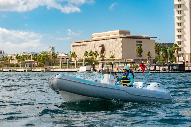 San Juan Mini Boat Tour - Condado and the Convention Center from the water