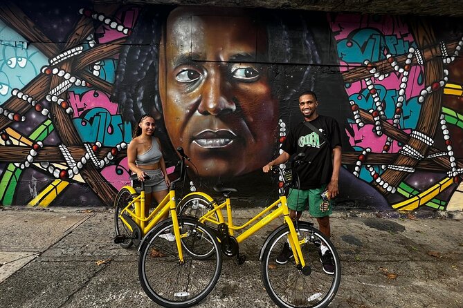 San Juan Urban Art Bike Tour 2 Hour and 4 Hour Options - La Placita in daylight, not just after dark