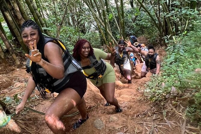 Small-Group El Yunque Rainforest & Transportation Luquillo Beach - The river, waterfall, and natural waterslide