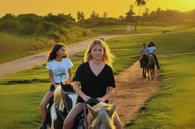 Sunset Horseback Ride by the Beach in Aguadilla, Puerto Rico - The Punta Borinquen lighthouse ruins